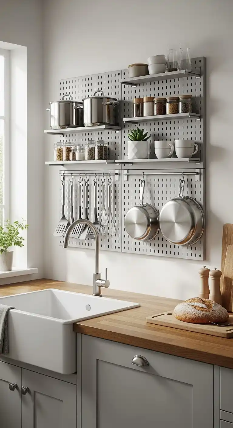 Pegboard Panels for Custom Storage