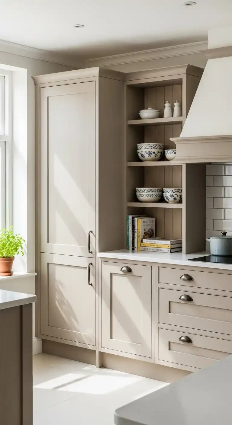 Custom Beige Kitchen Cabinet For Personalized Style