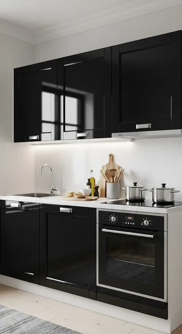 Black Kitchen Cabinet Ideas For Small Kitchens