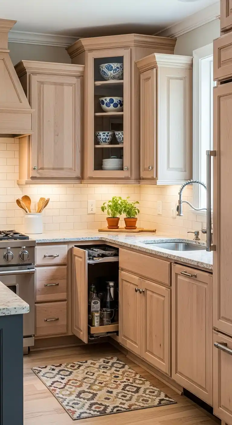 Diagonal Corner Cabinets