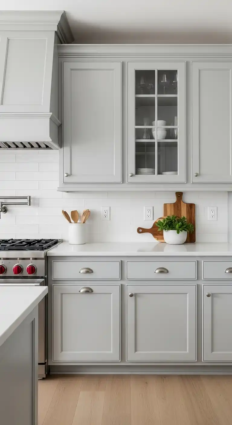 Light Gray Kitchen Cabinet Neutral Colors