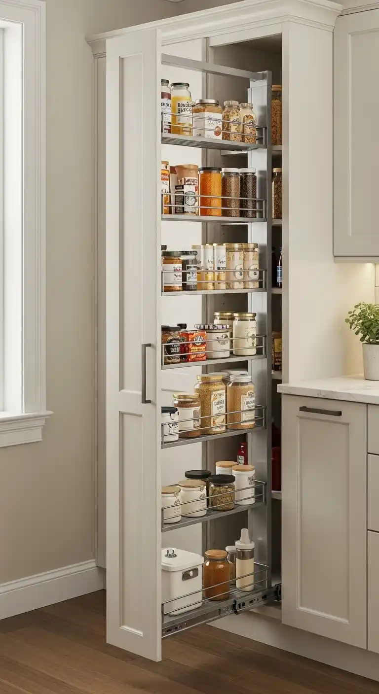 Vertical Pull-Out Pantry