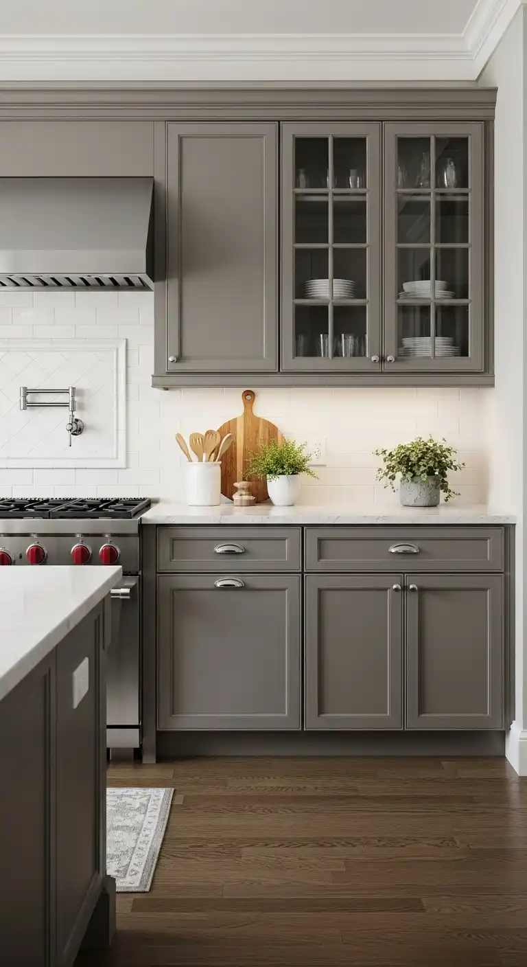 Warm Gray Kitchen Cabinet Neutral Colors
