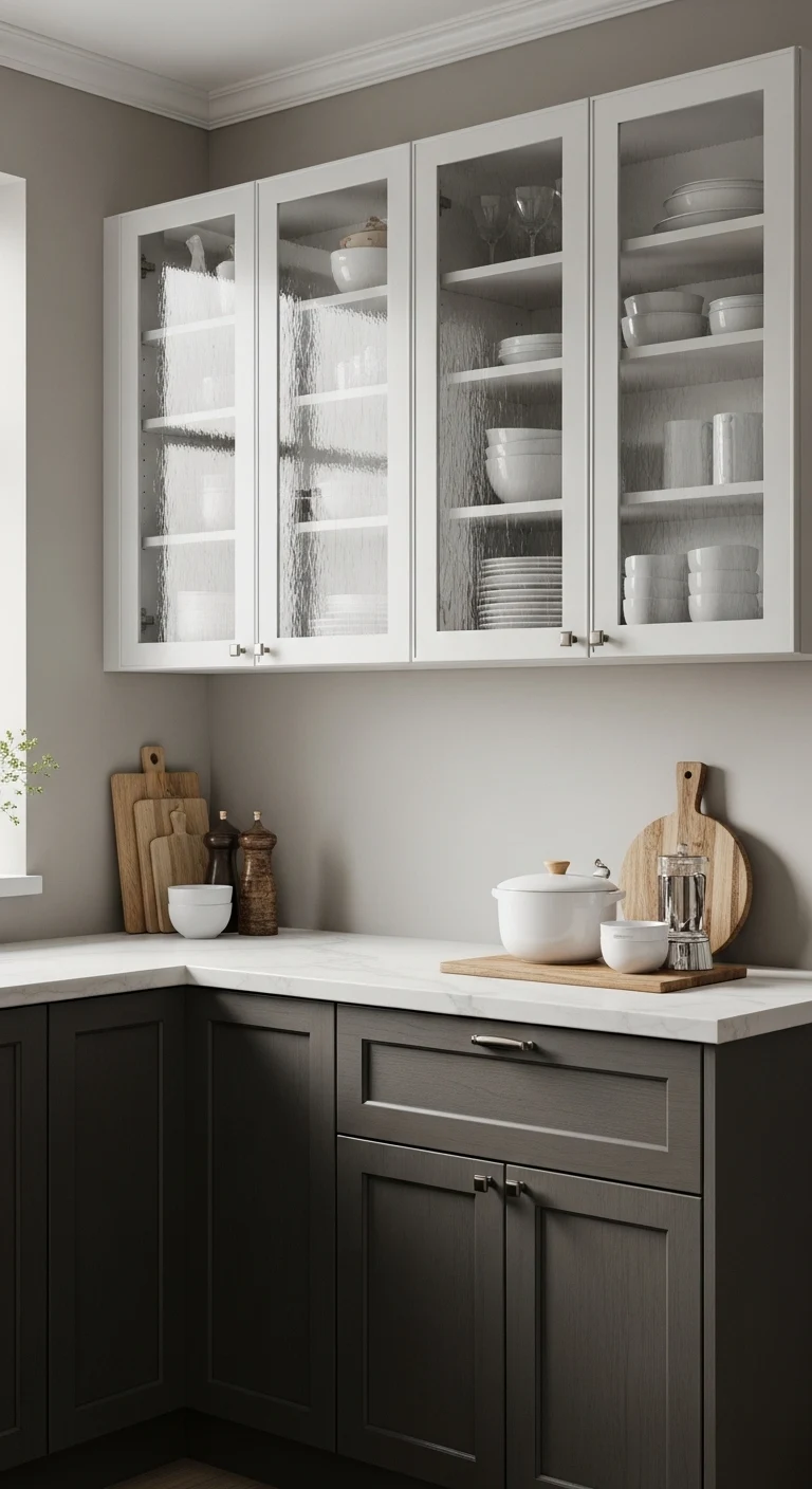 Glass Front Kitchen Cabinet Style
