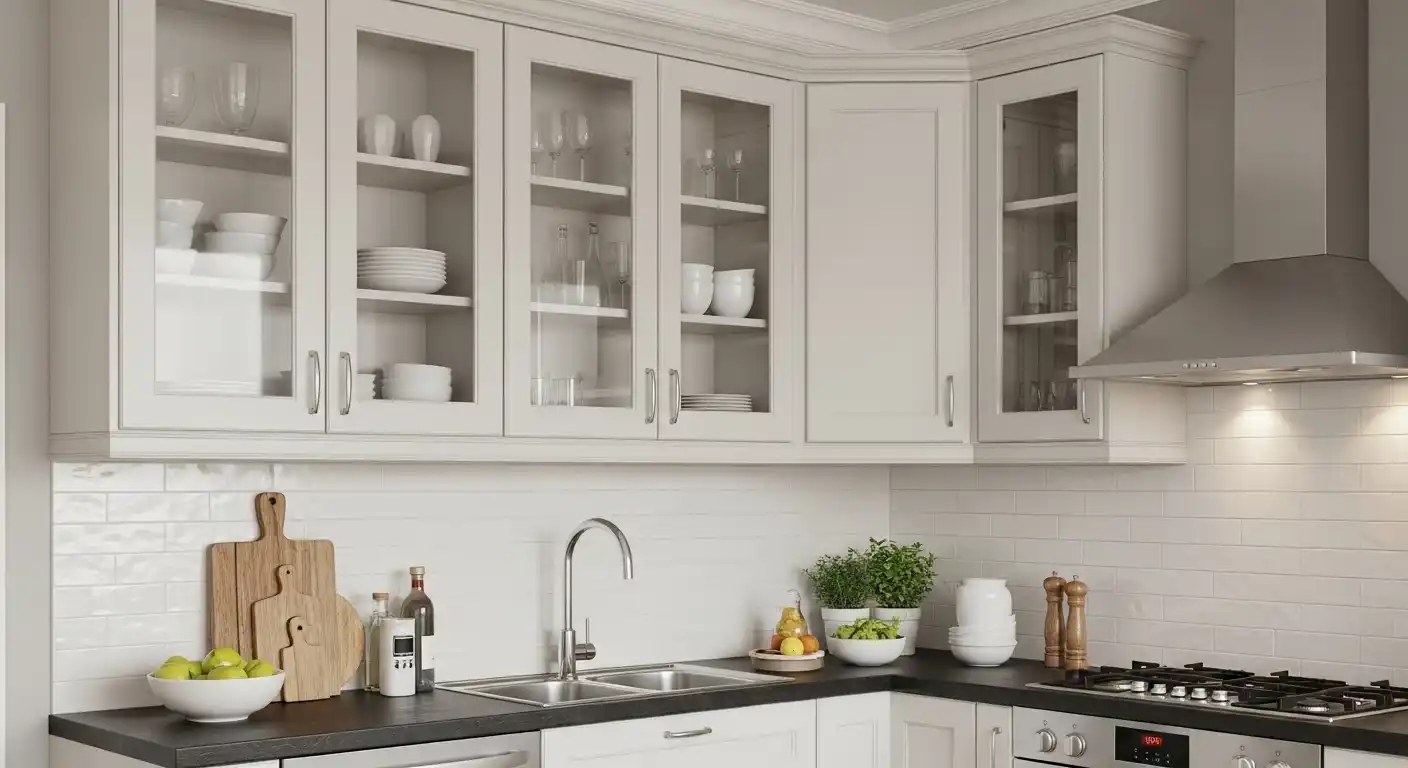 Kitchen Cabinet Glass Design Ideas