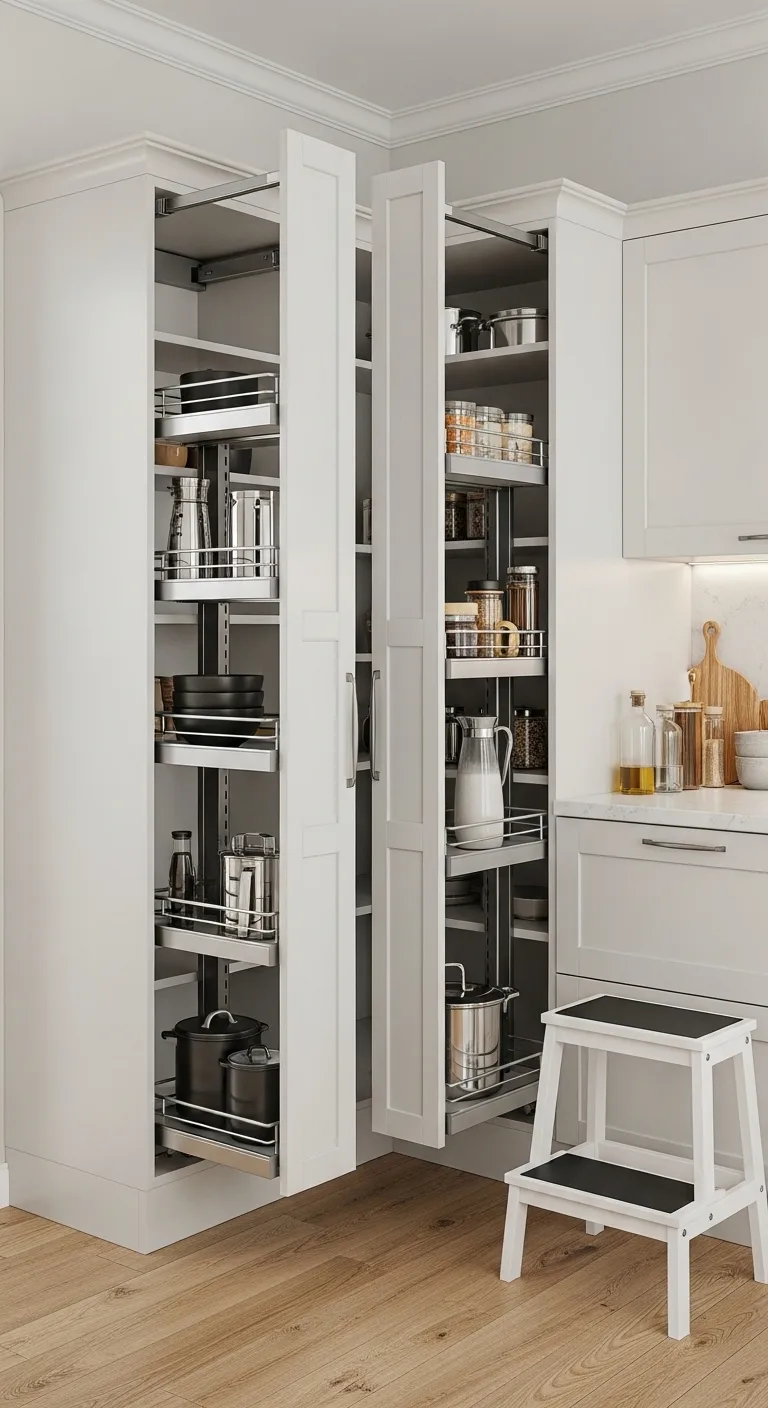 Pull-Down Shelving Units
