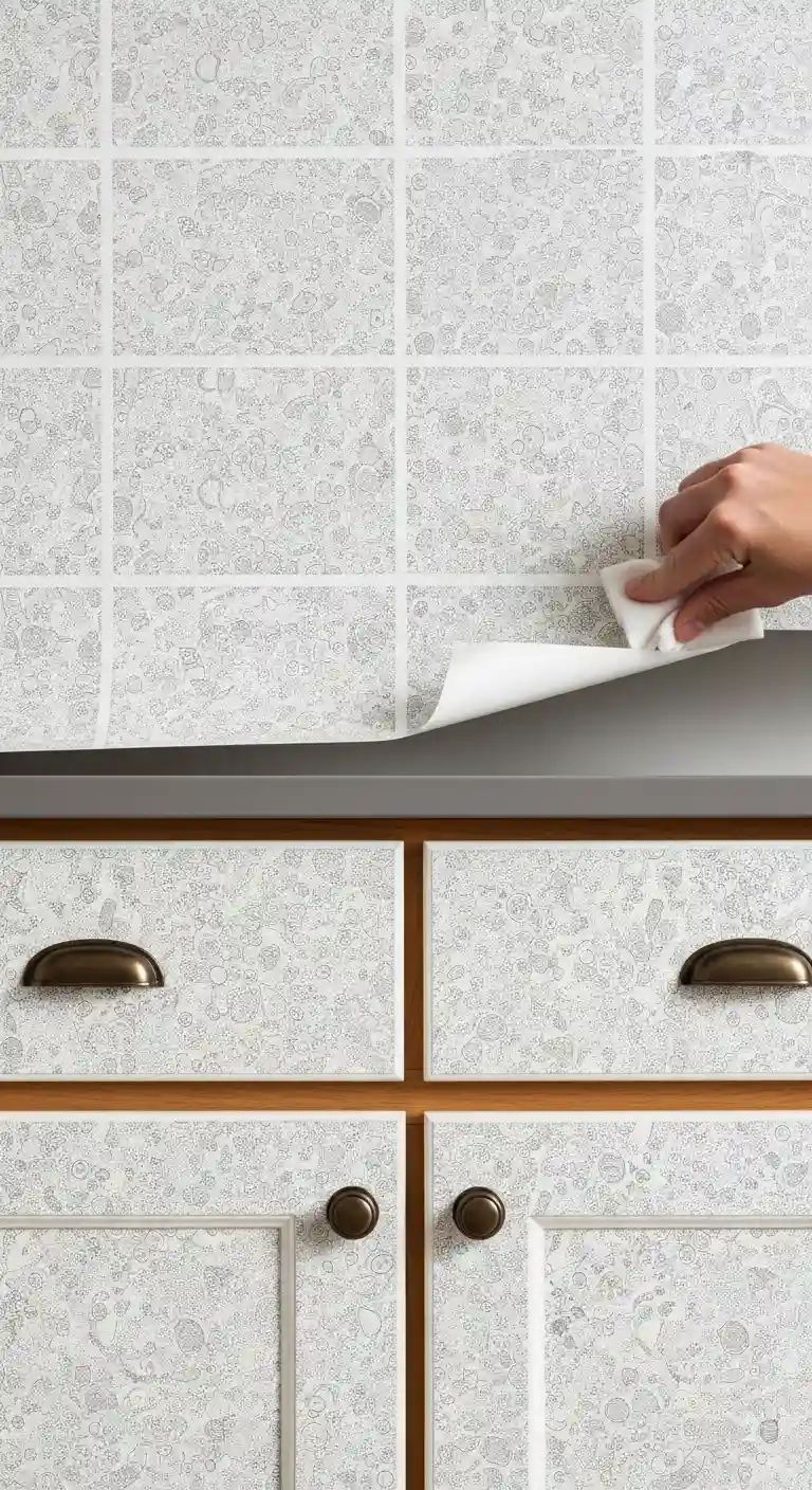 Tips for Applying Kitchen Cabinet Wallpaper Successfully