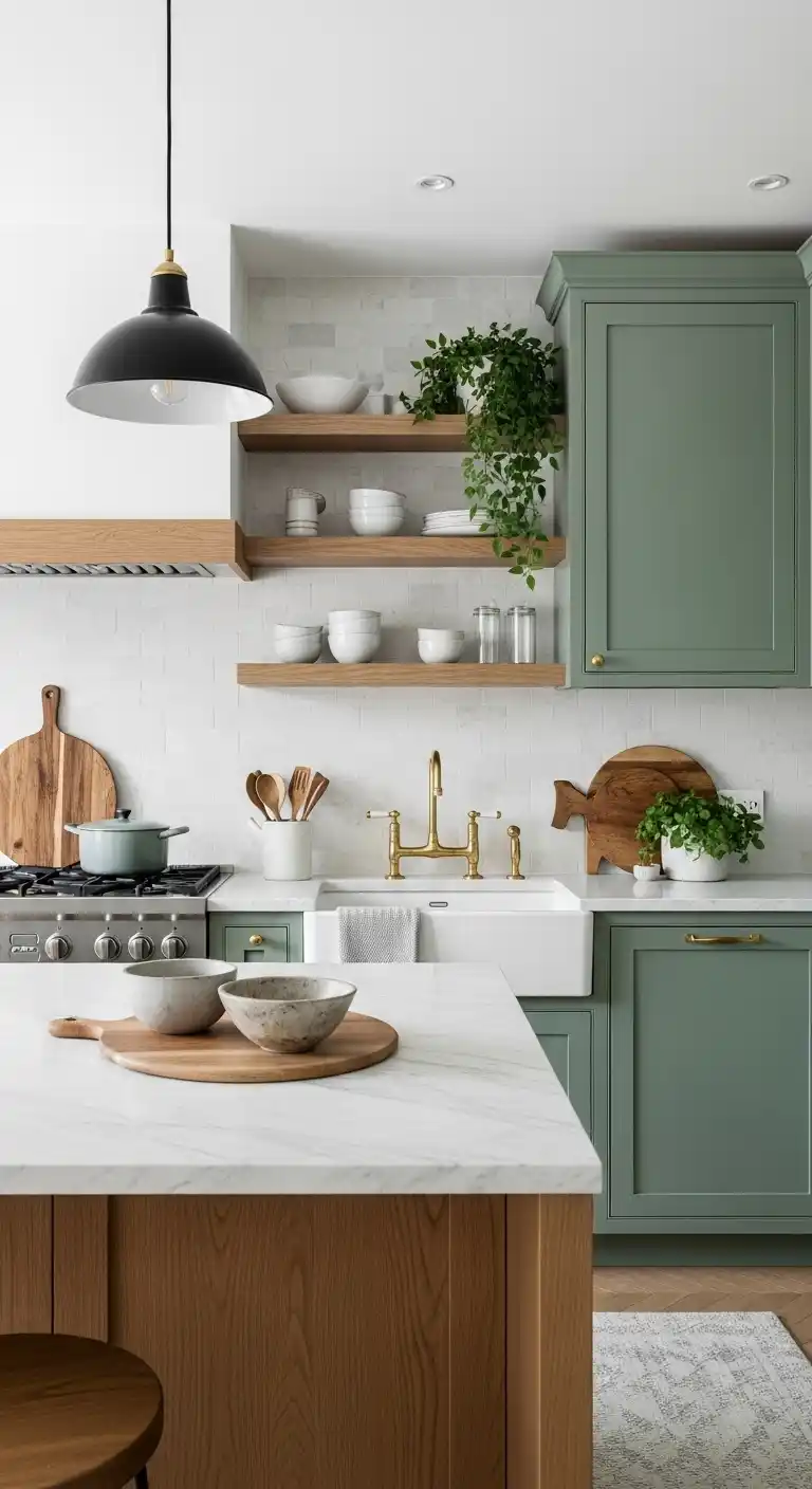 Tips for Pairing Classic Green Cabinets with Other Elements