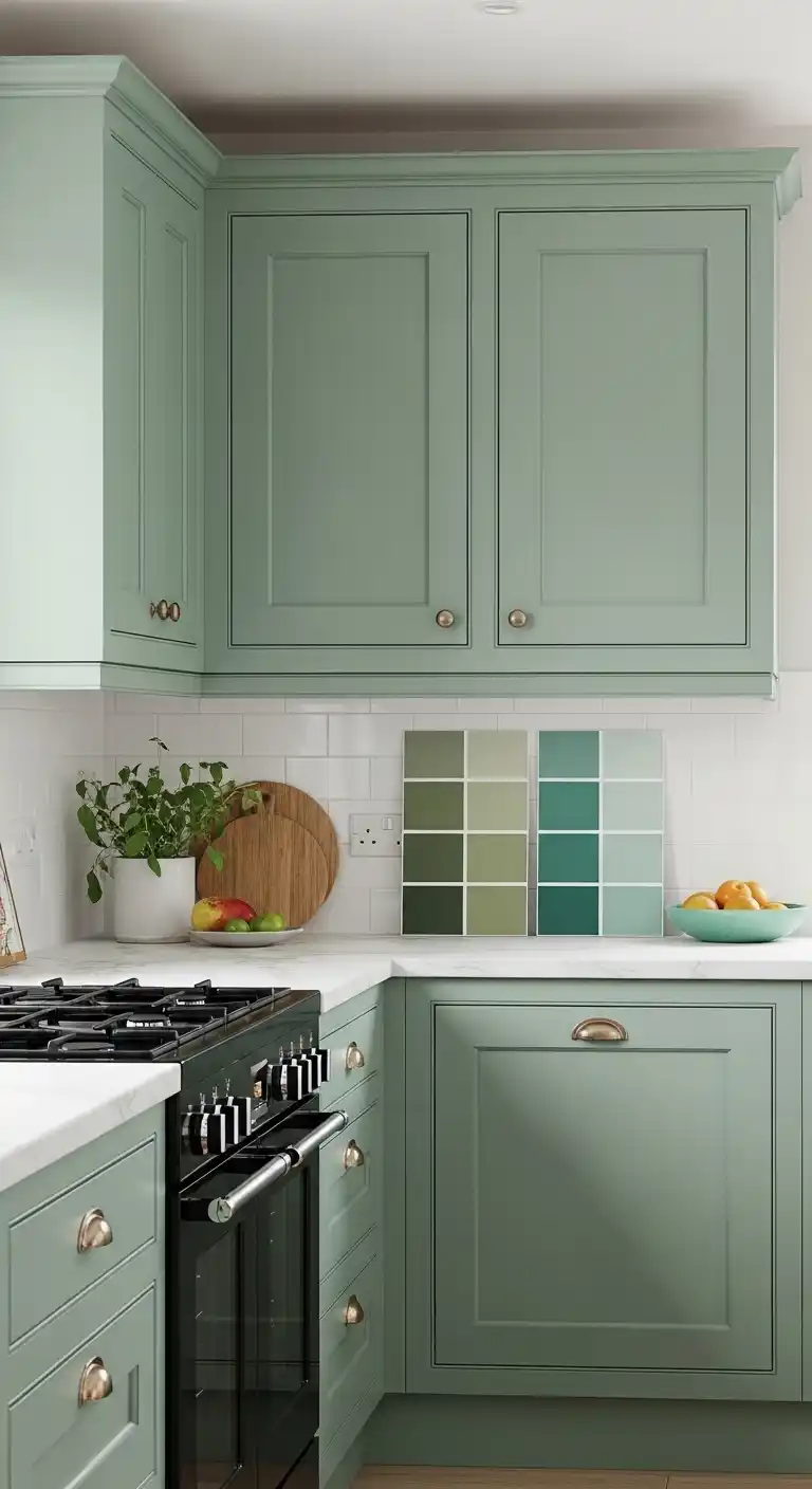 Green Shades for Your Kitchen Cabinets