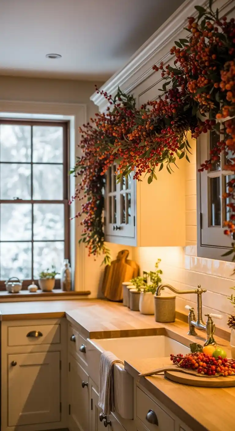 Berry Garland for a Touch of Red