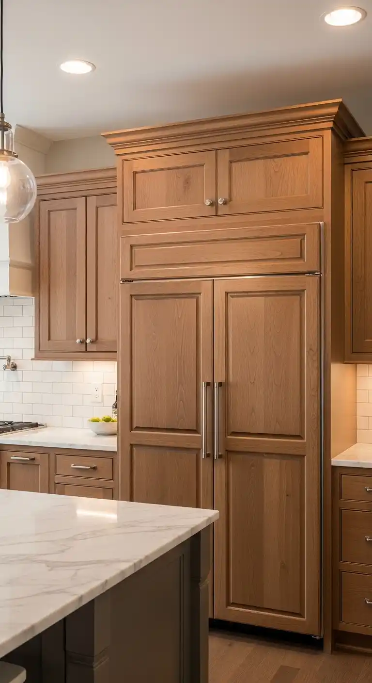 Fridge with Custom Cabinet Panels