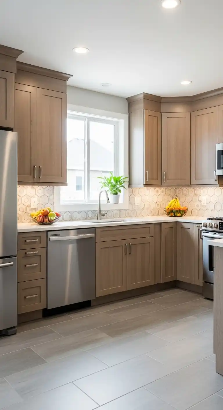 Textured Laminate Cabinet Refacing