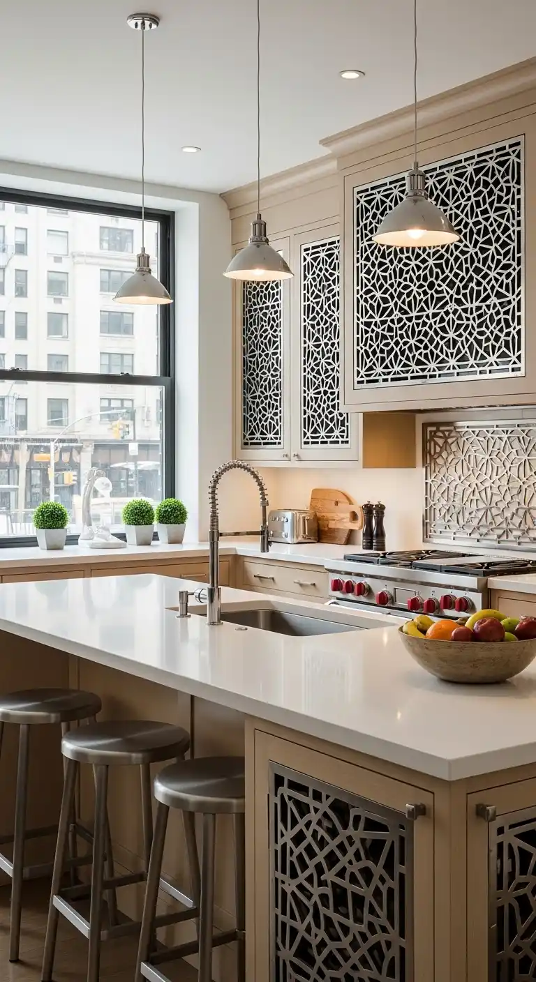Decorative Grills with Geometric Patterns