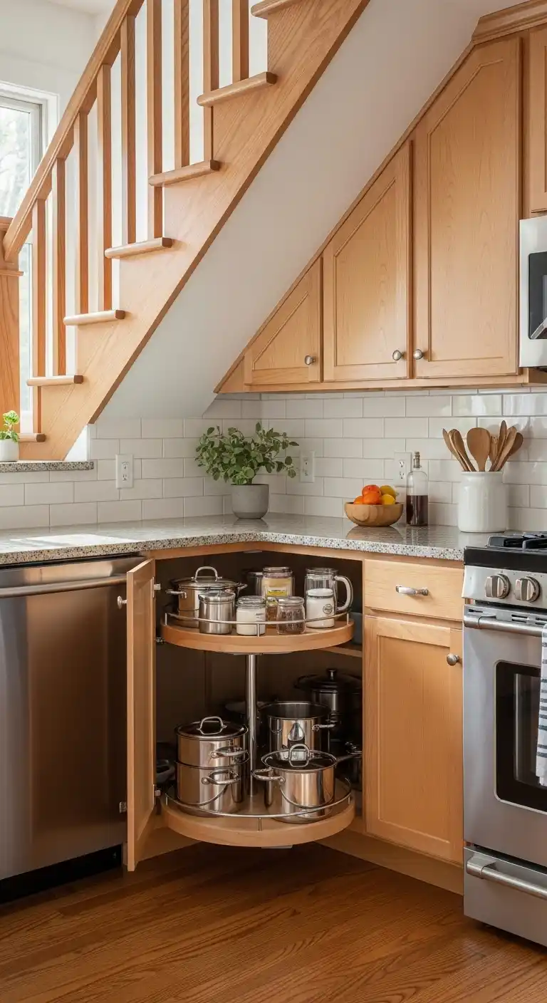Corner Cabinets With Lazy Susan