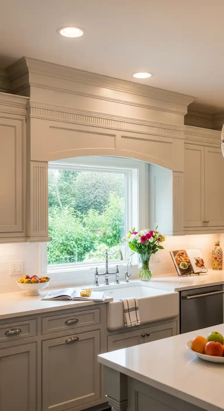 Layered Trim Kitchen Cabinet Valance