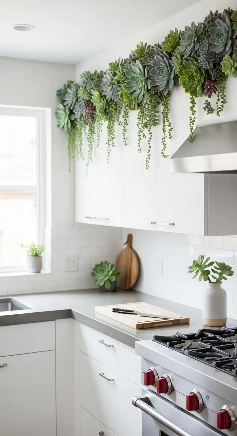 Succulent Garland for a Modern Touch