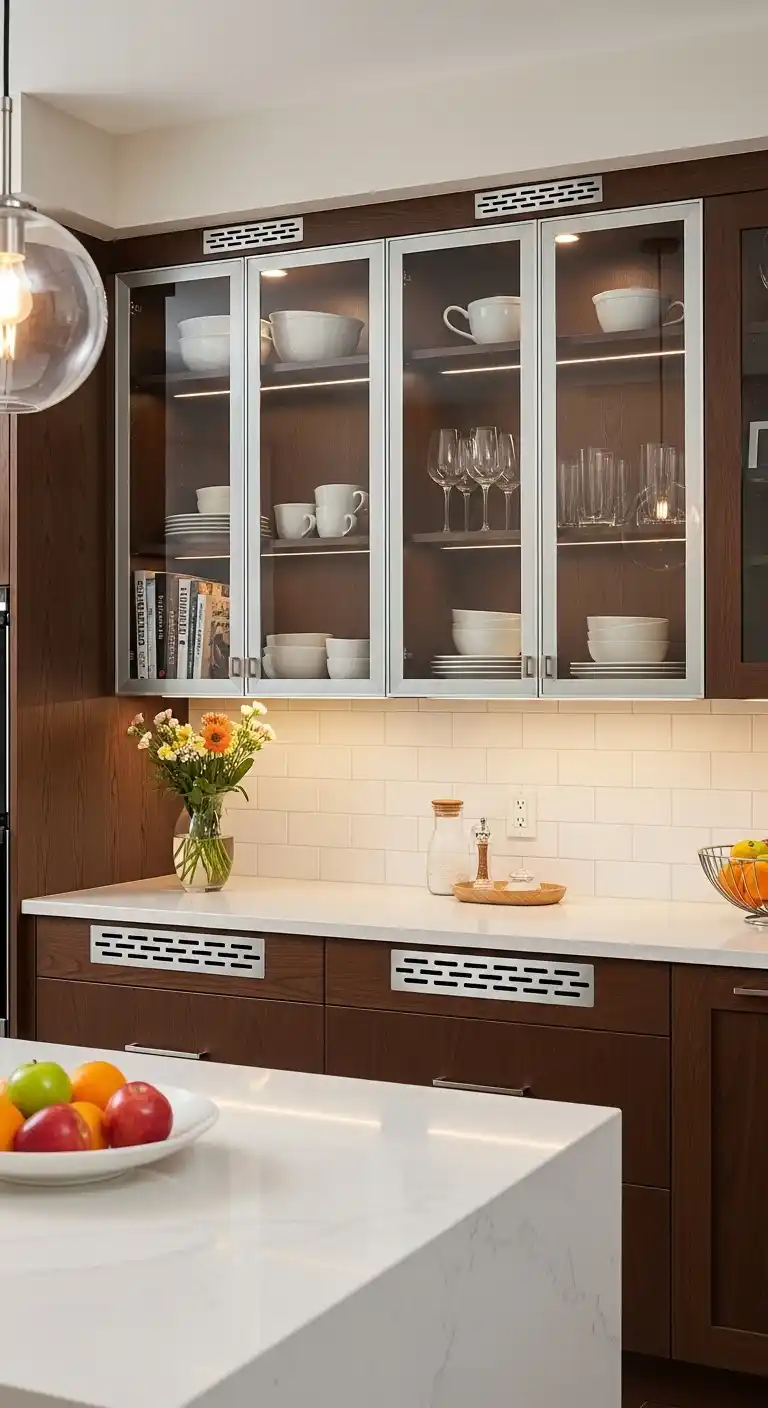 Vent Panels for Glass-Front Cabinets