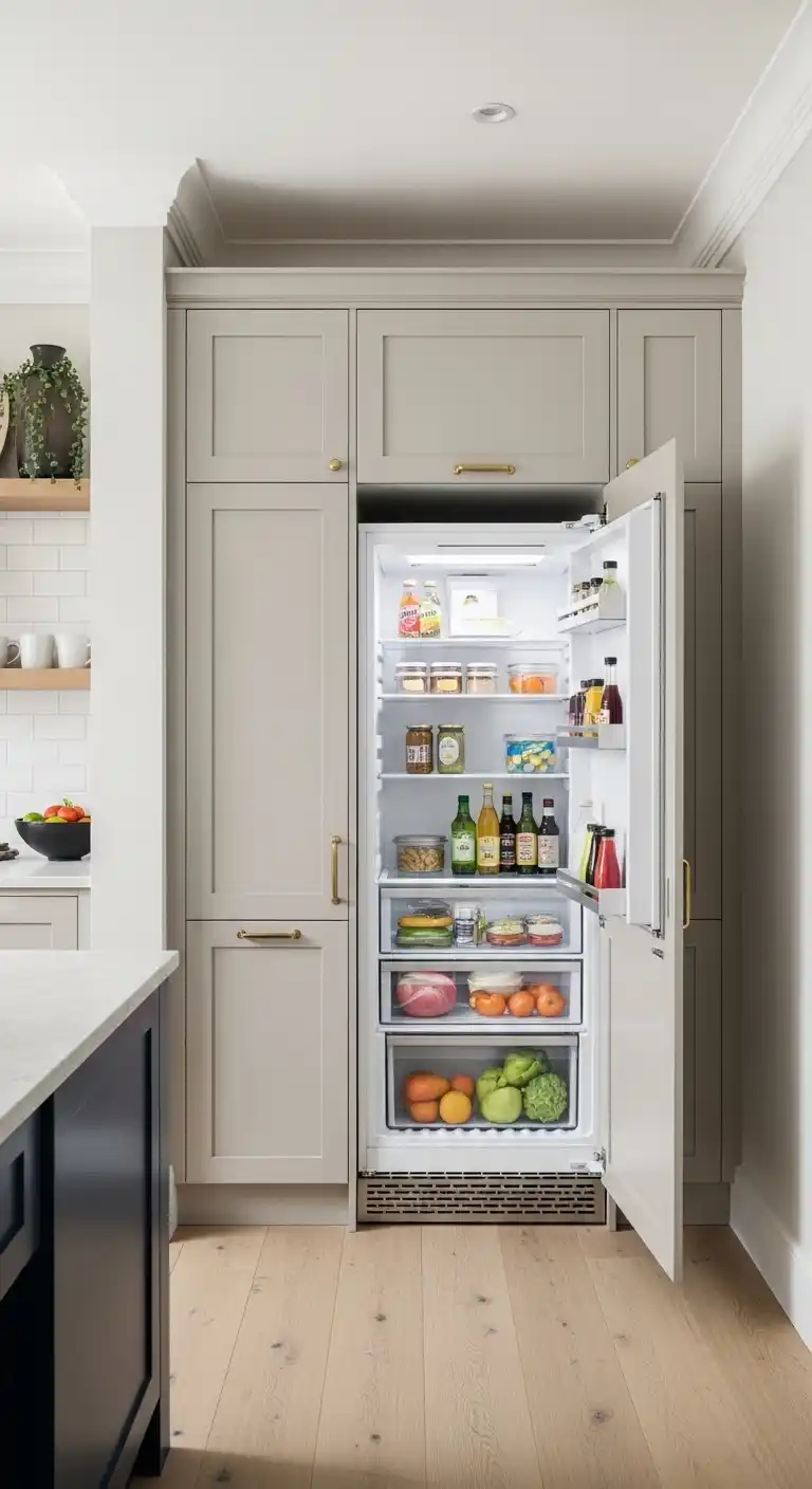 Fridge in an Open Kitchen Layout