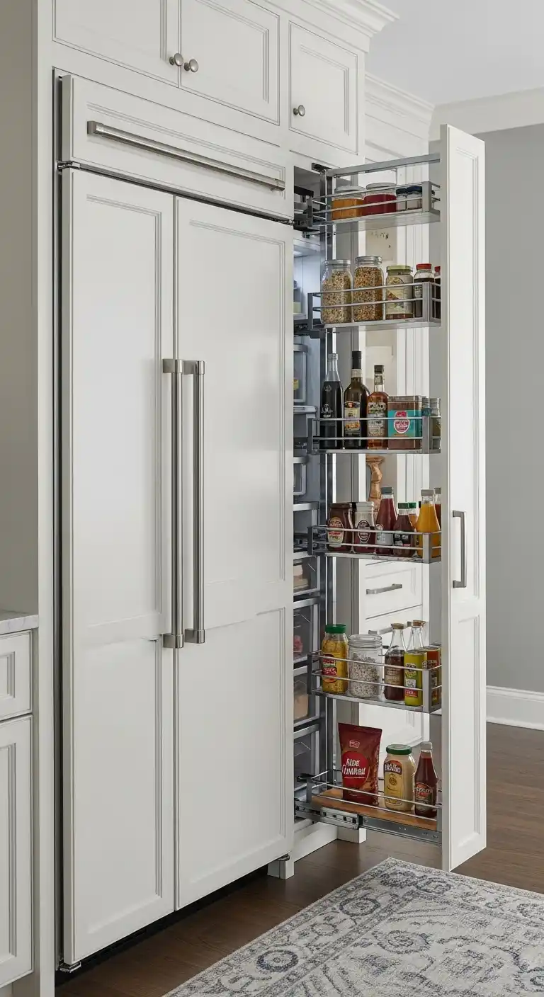 Fridge with Pull-Out Pantry