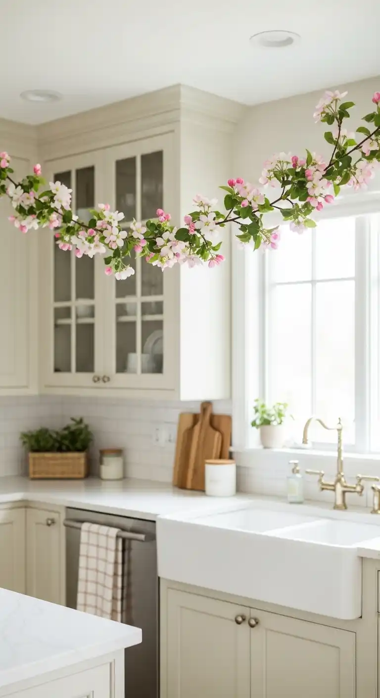 Apple Blossom Garland for a Spring Twist