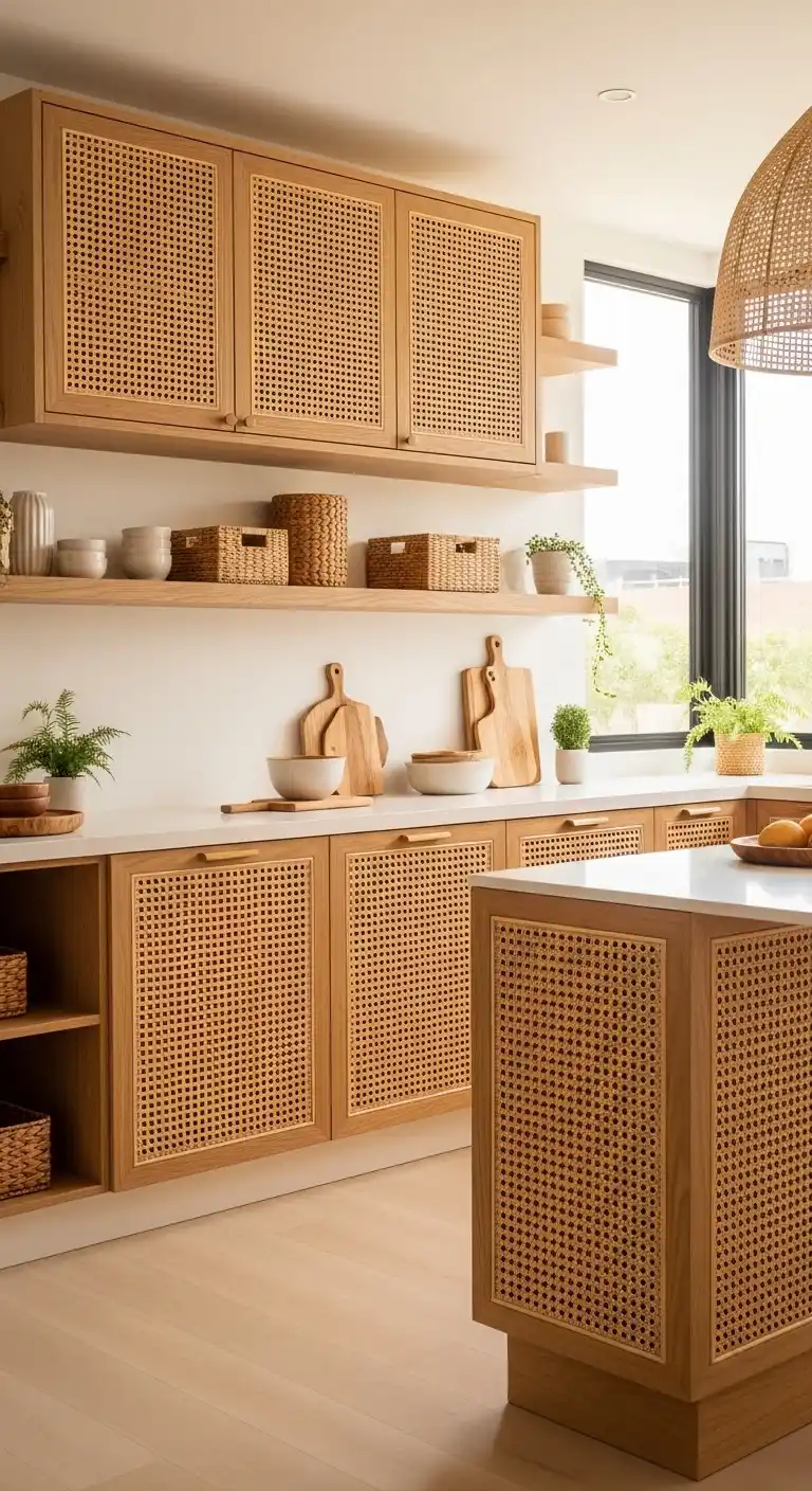 Decorative Rattan or Cane Panels