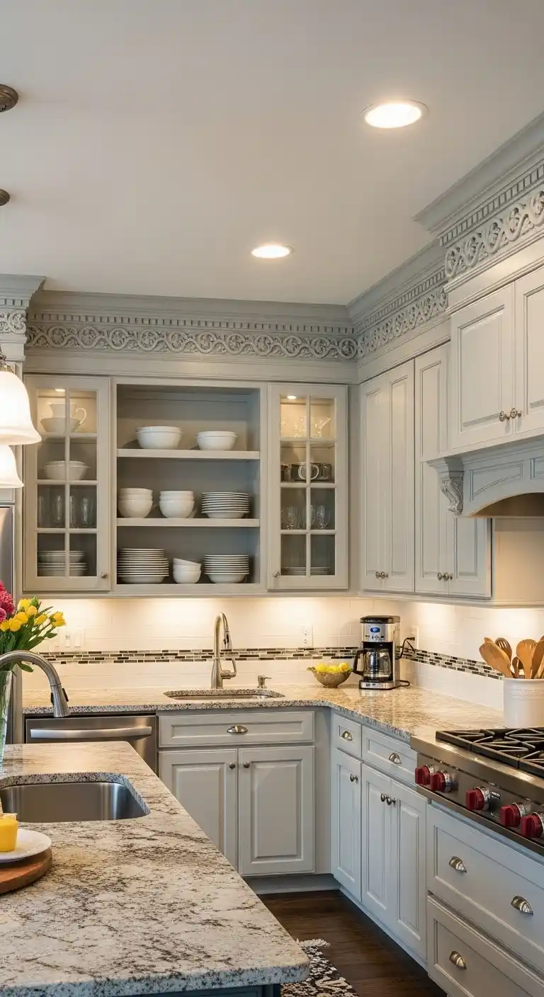 Upgrade Cabinet Tops with Decorative Crowns