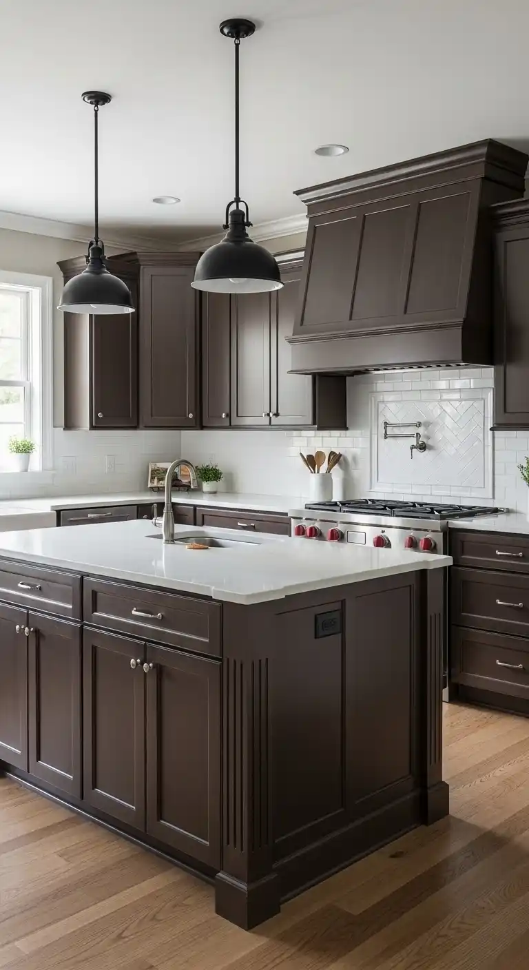 Color Matched Island Cabinet Refacing
