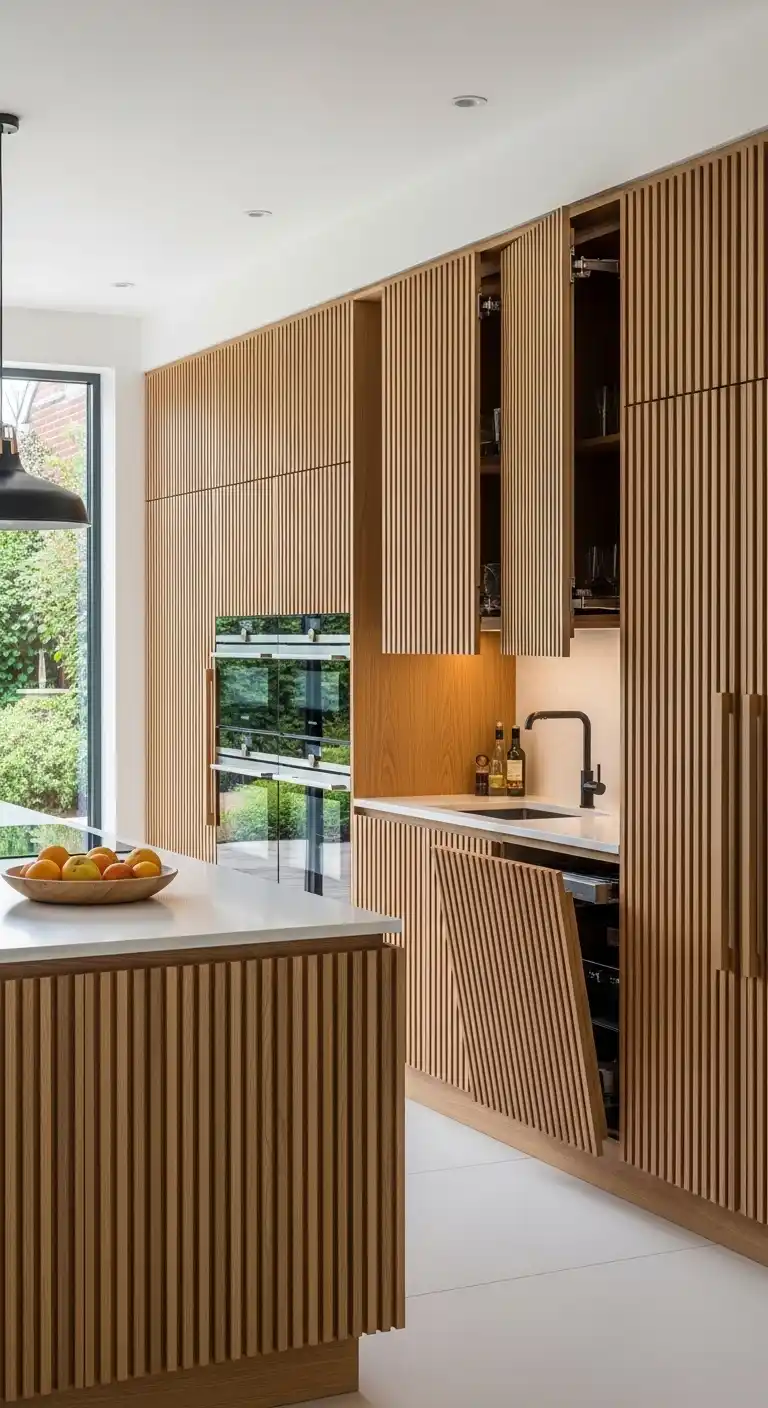 Slotted Panels with Hidden Hinges