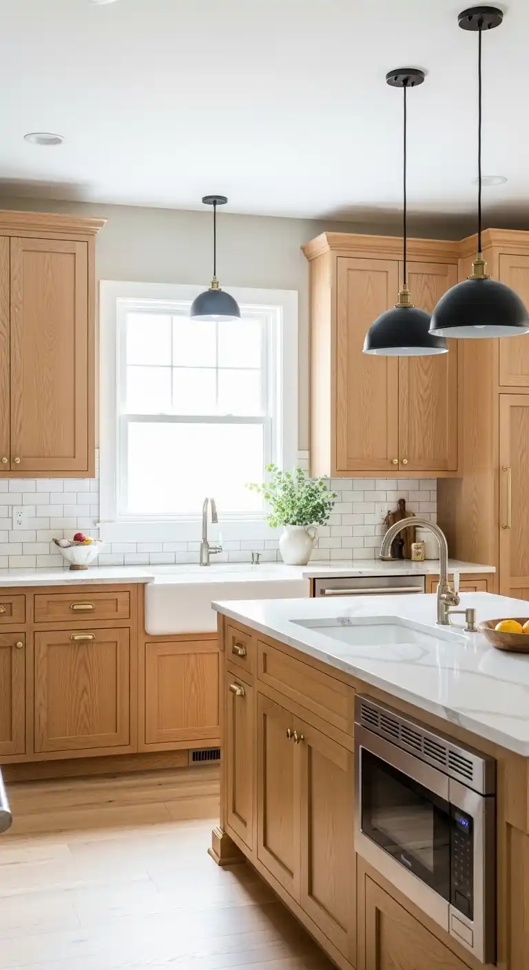 Natural Wood Veneer Cabinet Refacing