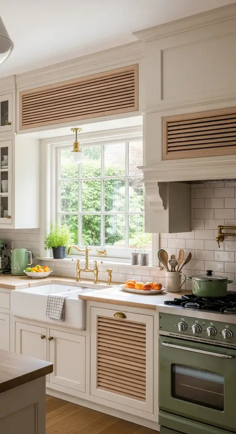 Horizontal Slatted Vents for Vintage Charm