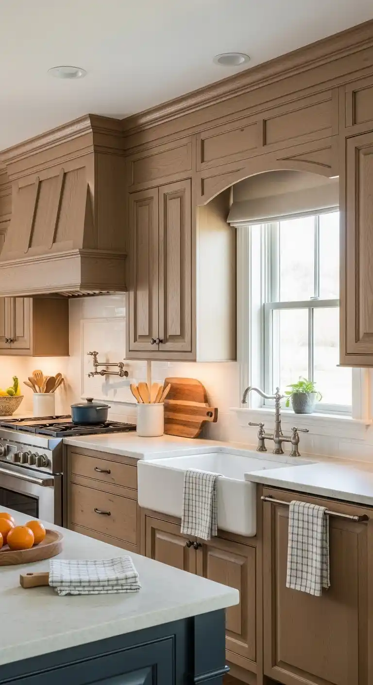 Farmhouse Inspired Kitchen Cabinet Valance