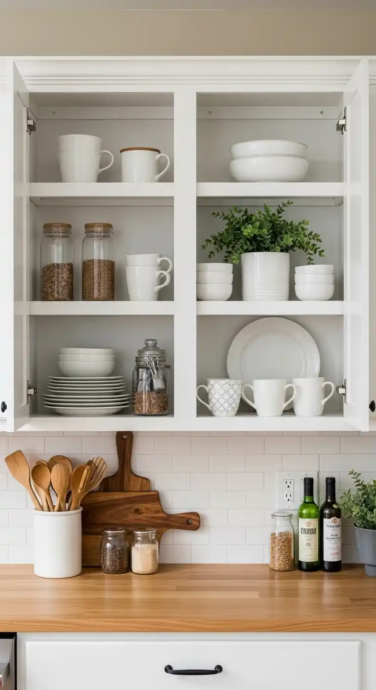 Why Kitchen Cabinet Open Shelves Are So Popular