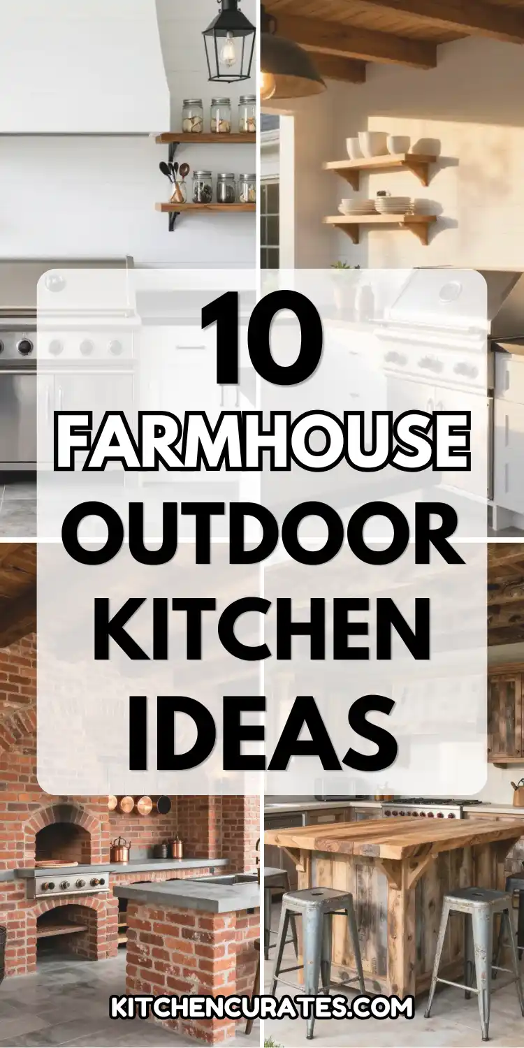 10 Farmhouse Outdoor Kitchen Ideas