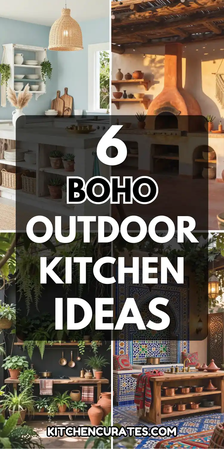 6 Boho Outdoor Kitchen Ideas