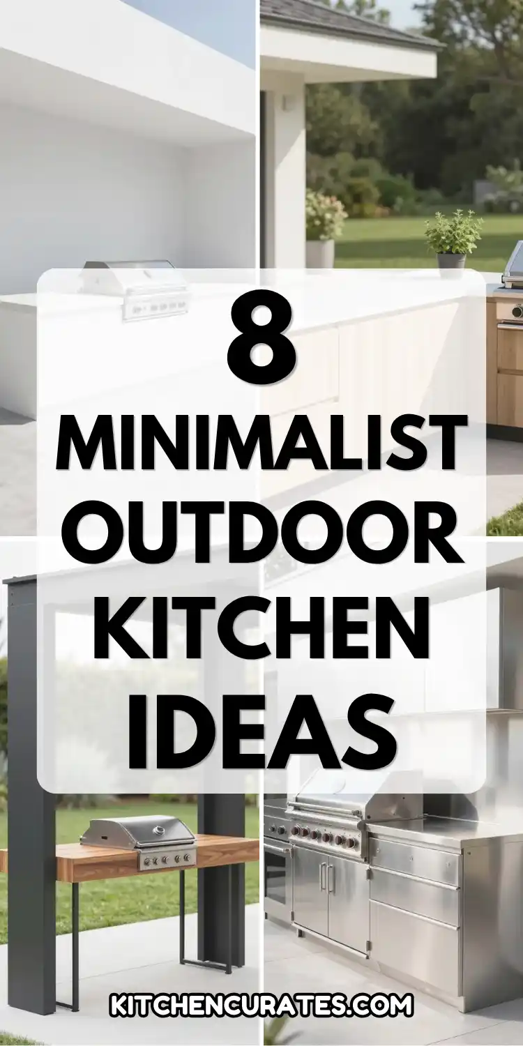 8 Minimalist Outdoor Kitchen Ideas