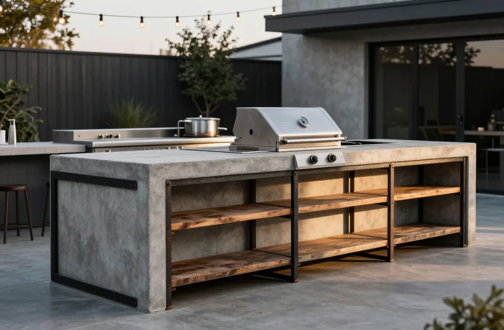 6 Industrial Outdoor Kitchen Ideas for a Bold and Edgy Backyard Setup
