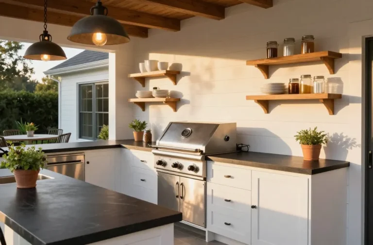 10 Farmhouse Outdoor Kitchen Ideas That Bring Cozy Country Vibes Outside